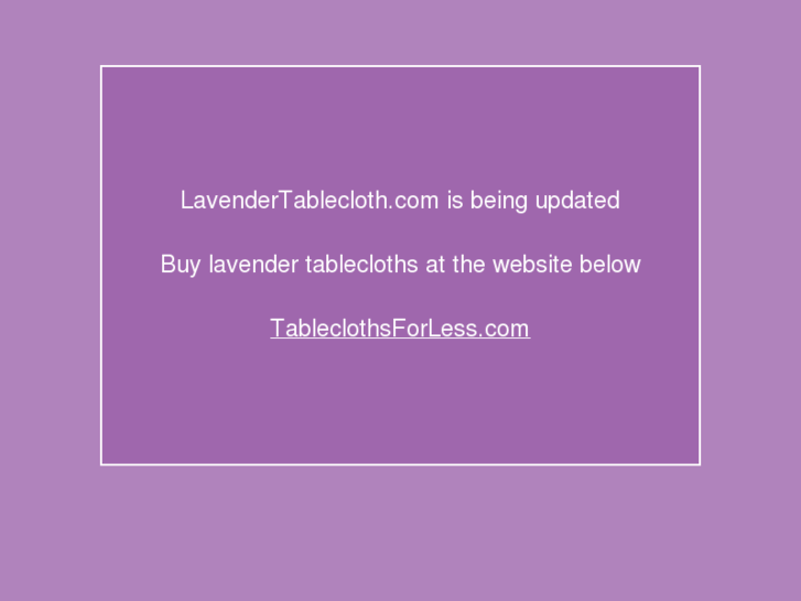 www.lavendertablecloths.com