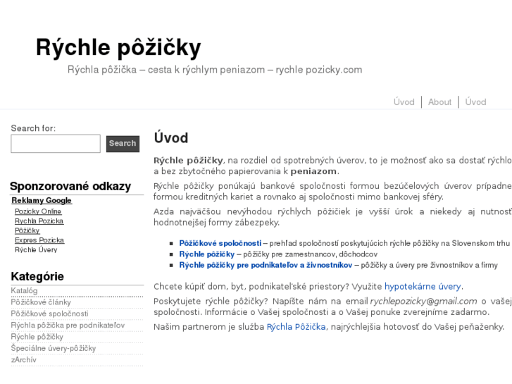 www.rychlepozicky.com