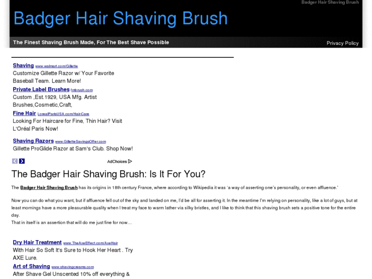 www.badgerhairshavingbrush.com