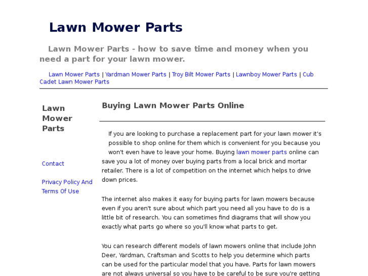 www.lawnmowerparts123.com