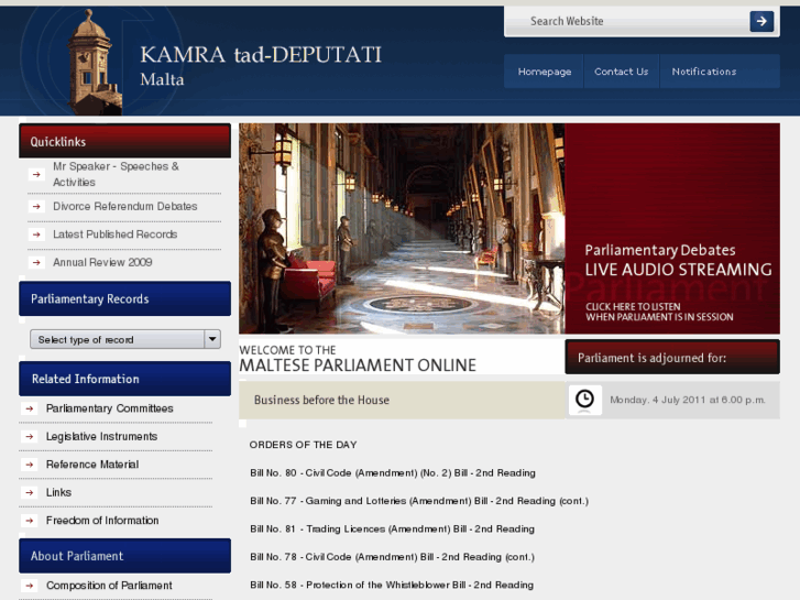 www.parlament.mt