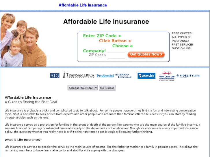 www.affordablelifeinsurancez.com