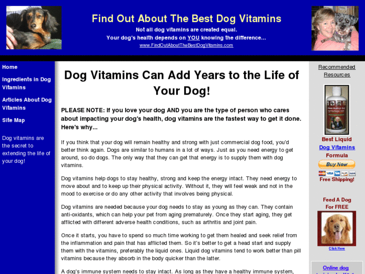 www.findoutaboutthebestdogvitamins.com