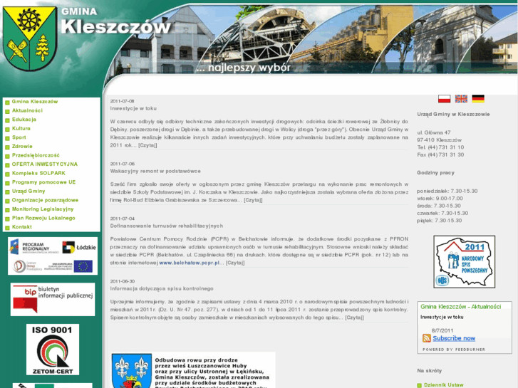 www.kleszczow.pl