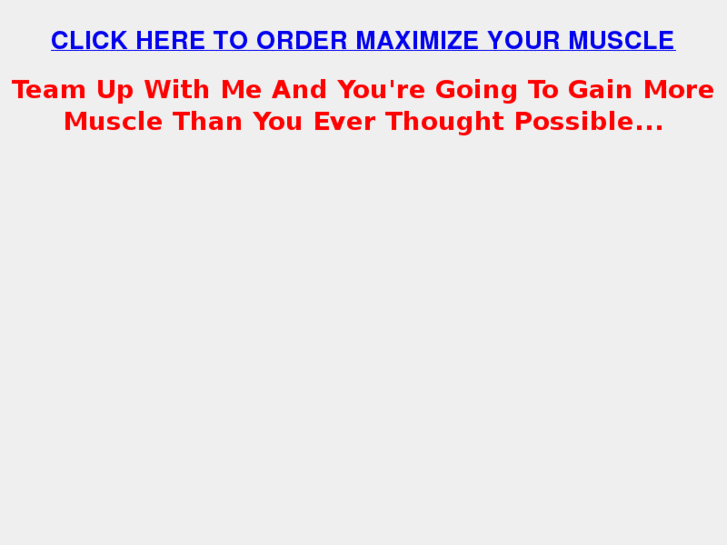 www.maximizeyourmuscle.net