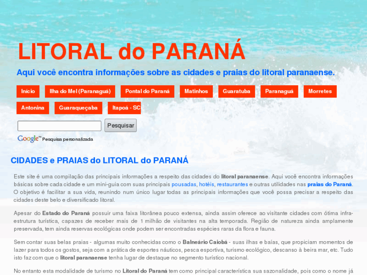 www.praiaslitoralparana.com.br