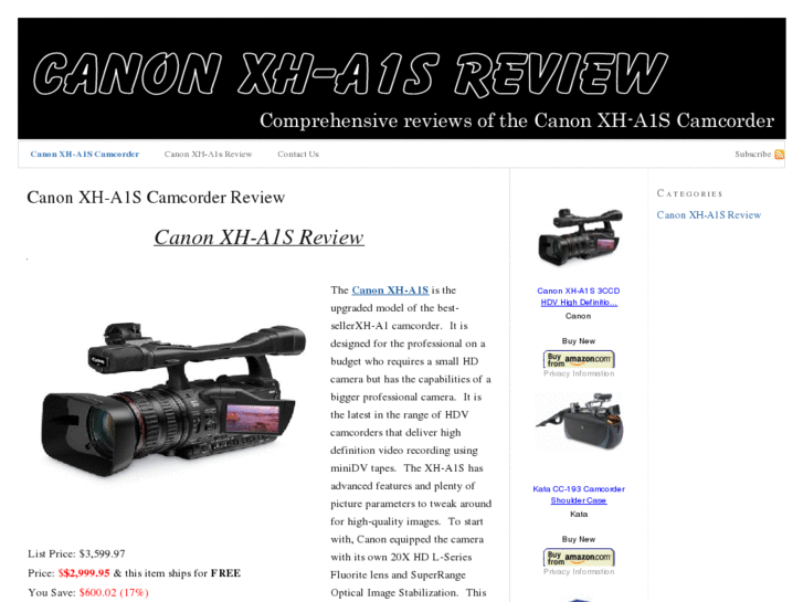 www.canonxha1sreview.com