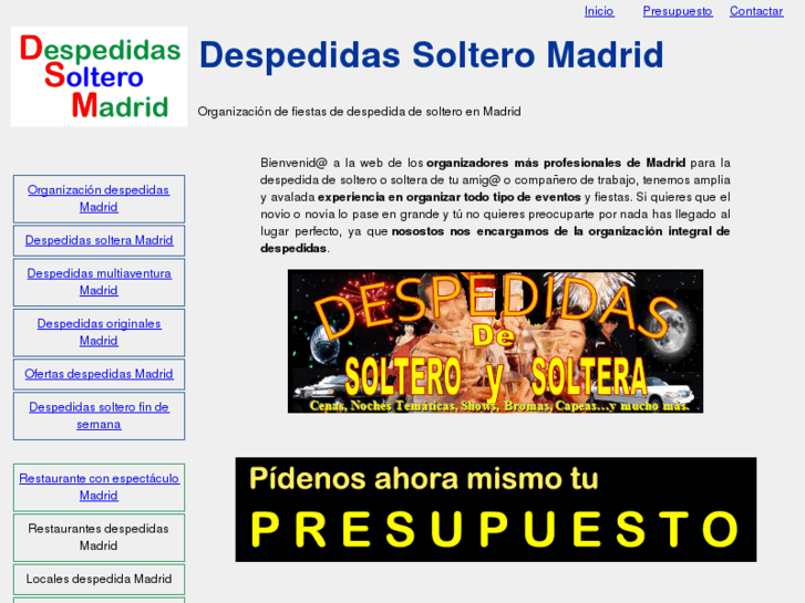 www.despedidassolteromadrid.es