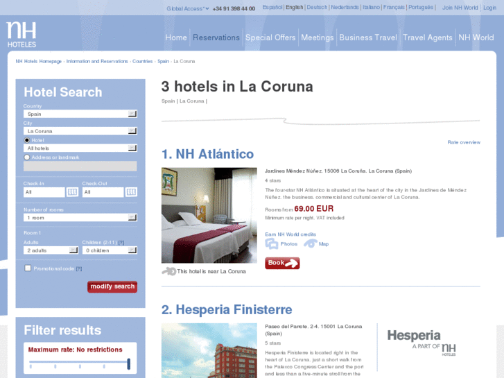 www.nh-hotelscoruna.com