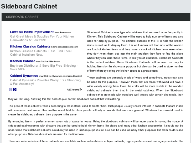 www.sideboardcabinet.com