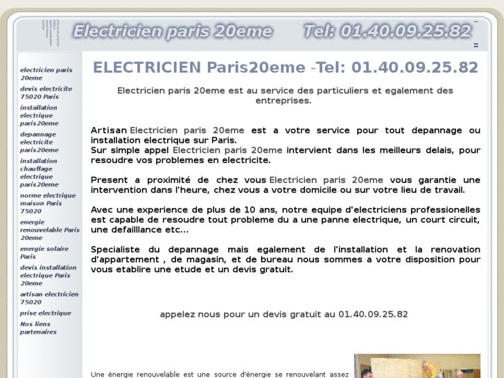 www.electricienparis20eme.net