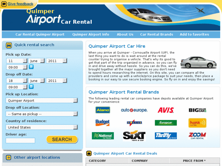 www.quimperairportcarrental.com