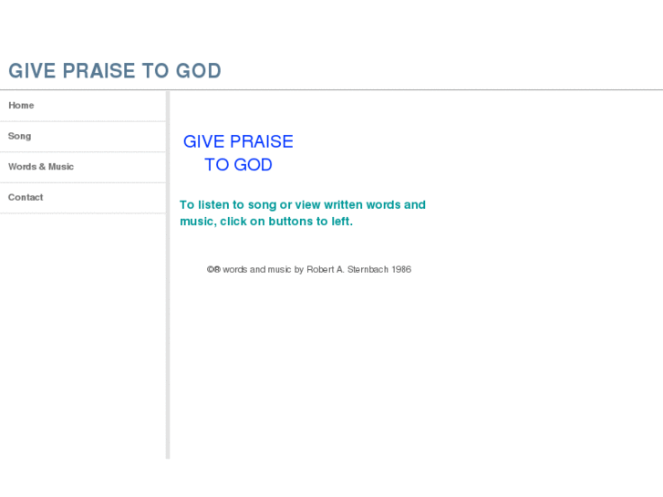 www.givepraisetogod.com