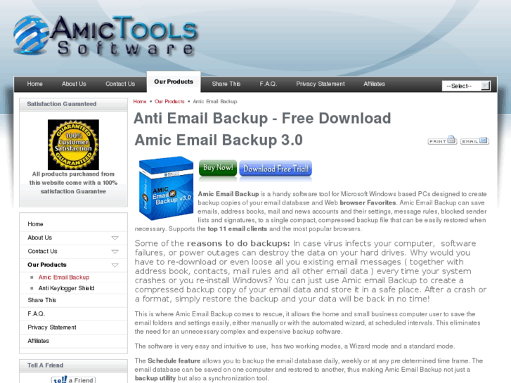 www.amicemailbackup.com