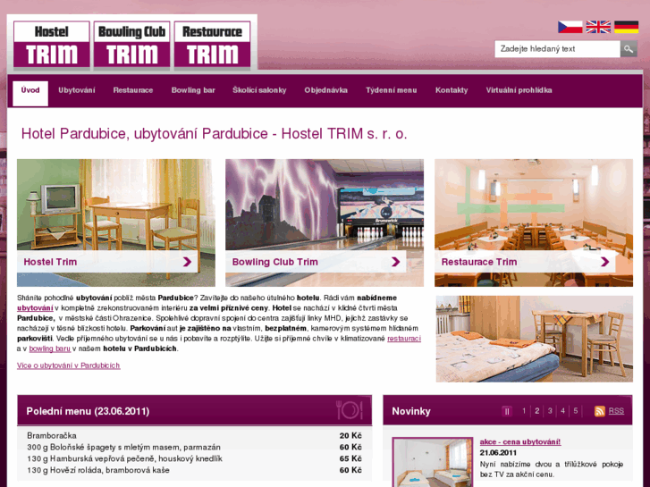 www.hosteltrim.cz