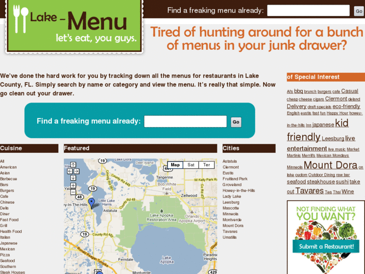 www.lake-menu.com