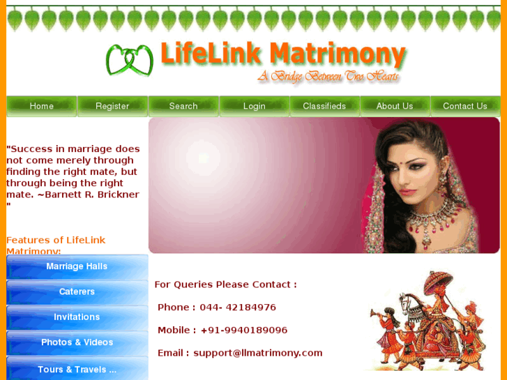 www.lifelinkmatrimony.com