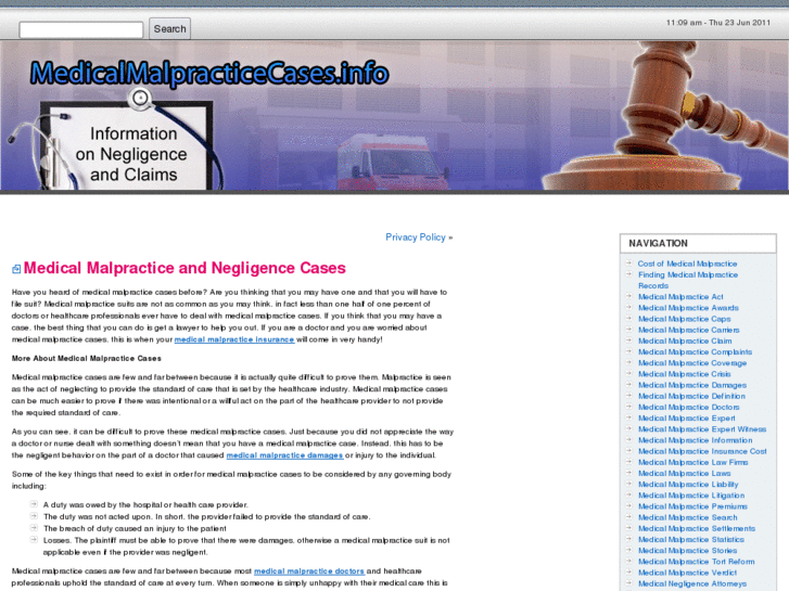 www.themedicalmalpracticecases.info