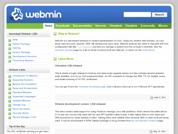 www.webmin.com