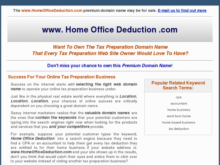 www.homeofficededuction.com