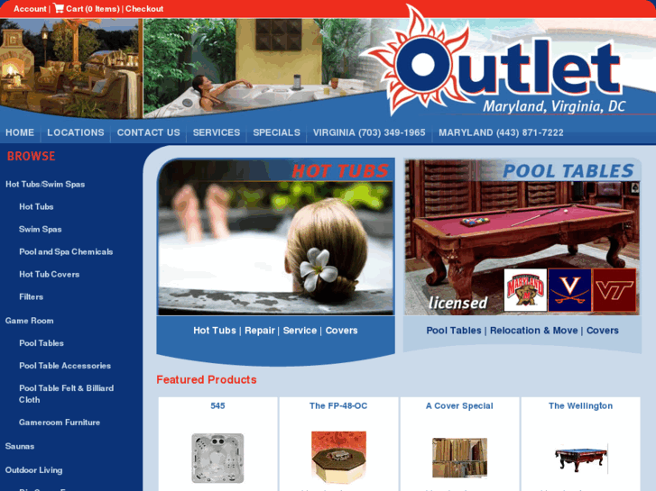 www.hottub-pooltable-outlet.com