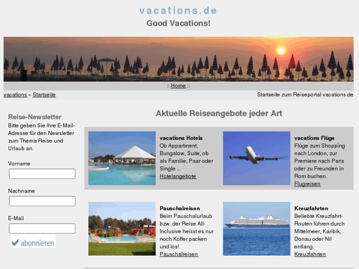 www.vacations.de