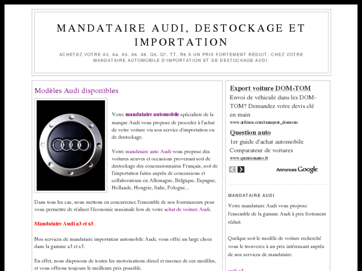 www.achat-audi-mandataire.fr