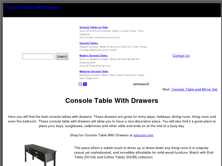 www.consoletablewithdrawers.com