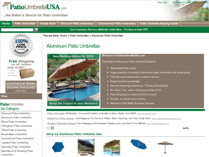 www.aluminum-patio-umbrellas.com