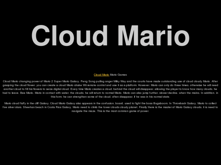 www.cloudmario.com