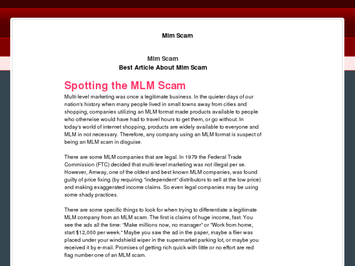 www.mlmscam.org