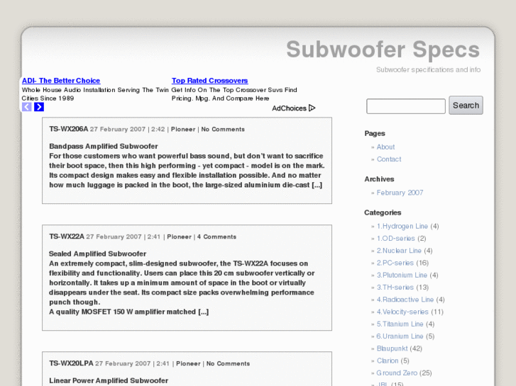 www.subwooferspecs.com