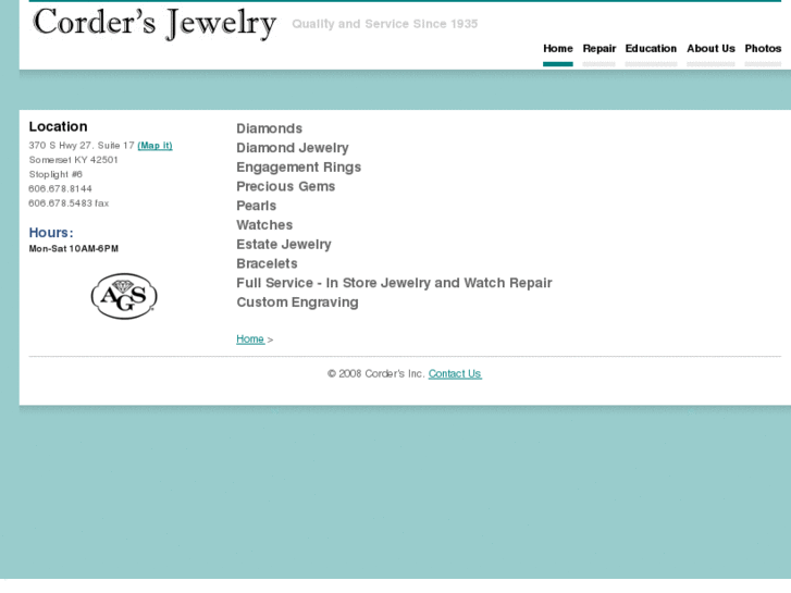 www.cordersjewelry.com