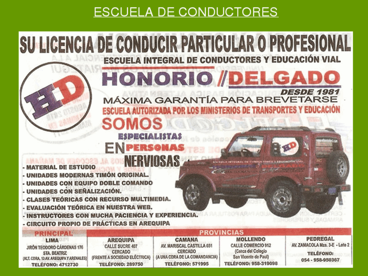 www.escueladeconductores.com.pe