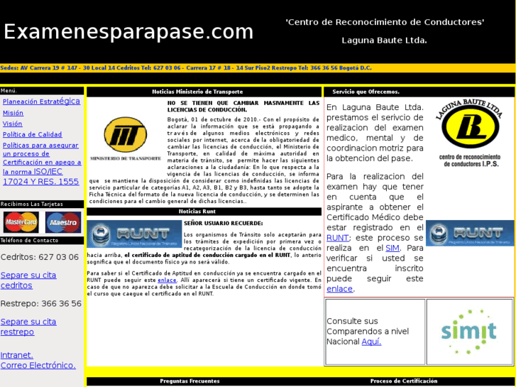 www.examenesparapase.com