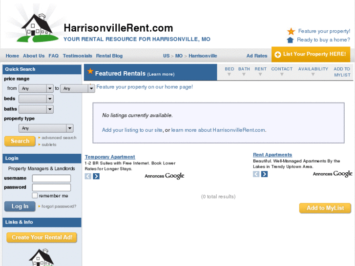 www.harrisonvillerent.com