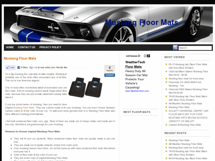 www.mustangfloormats.net