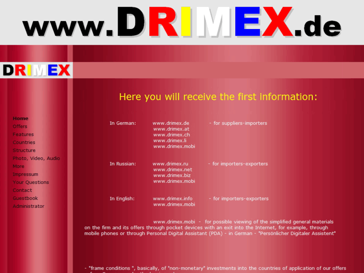 www.drimex.info