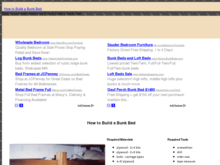 www.howtobuildabunkbed.com