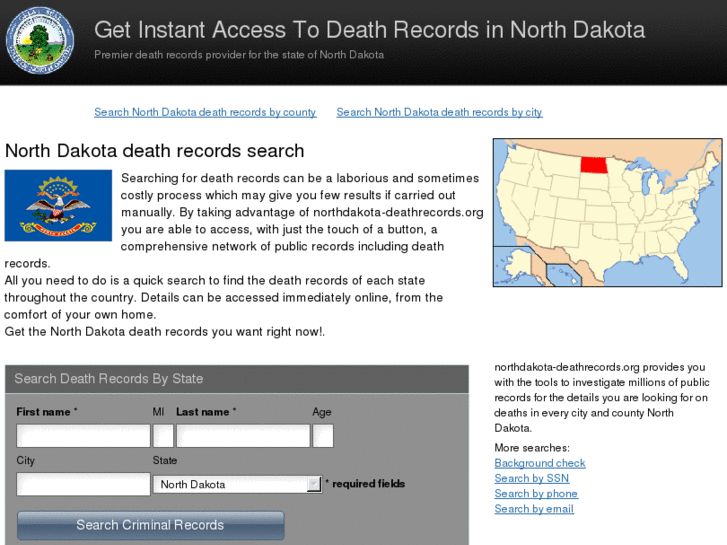 www.northdakota-deathrecords.org