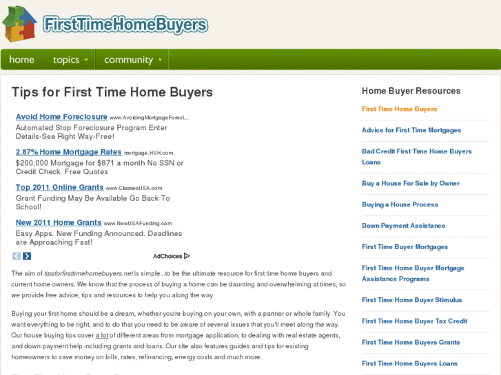 www.tipsforfirsttimehomebuyers.net