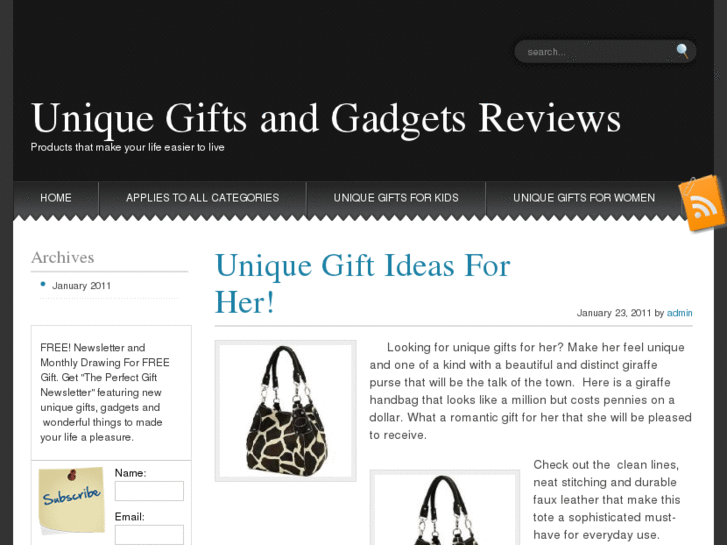 www.uniquegiftsandgadets.com