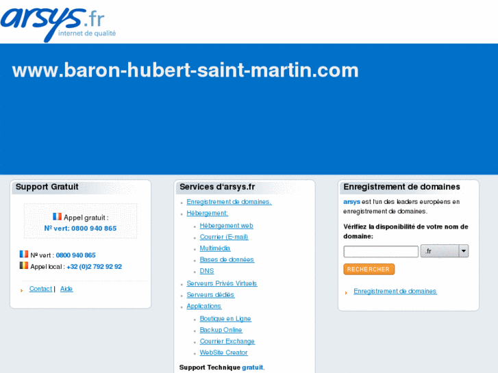 www.baron-hubert-saint-martin.com