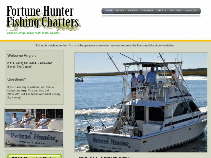 www.fortunehuntercharters.com