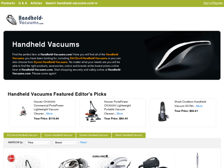 www.handheld-vacuums.com