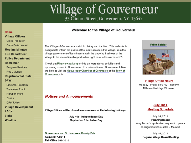 www.villageofgouverneur.org