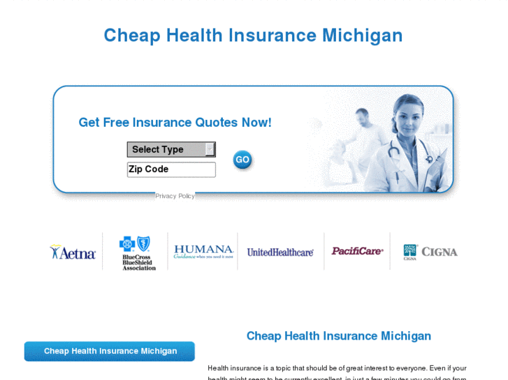 www.cheaphealthinsurancemichigan.com