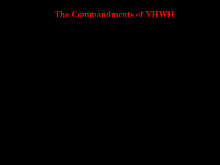 www.commandmentsofyhwh.org