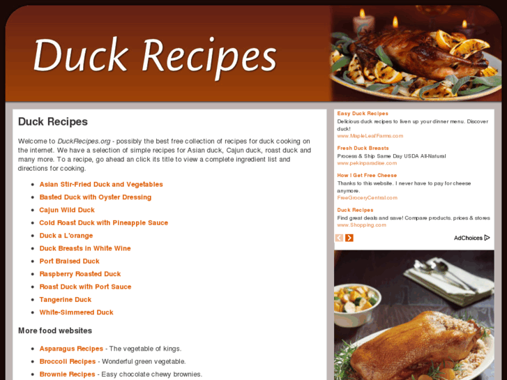 www.duckrecipes.org