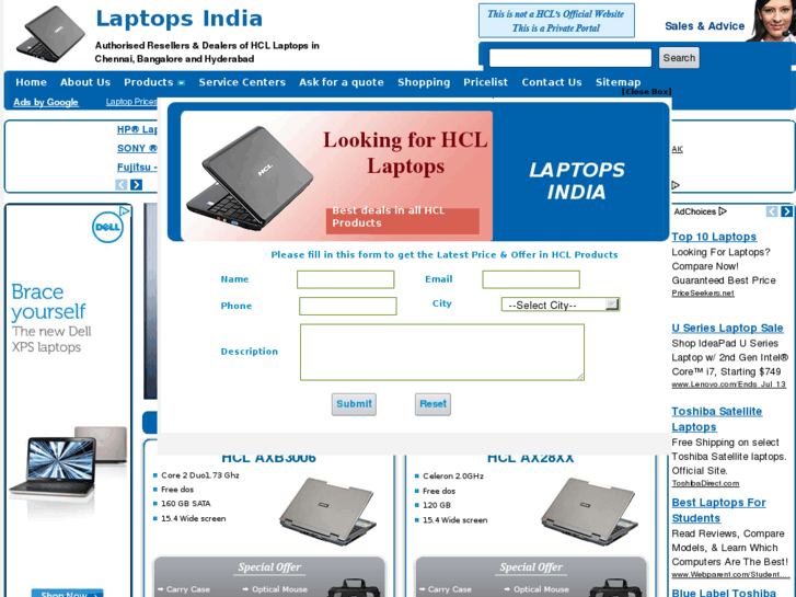 www.hcllaptopsindia.com